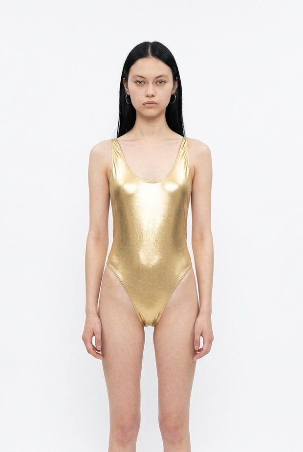 Gold Lamé Bodysuit