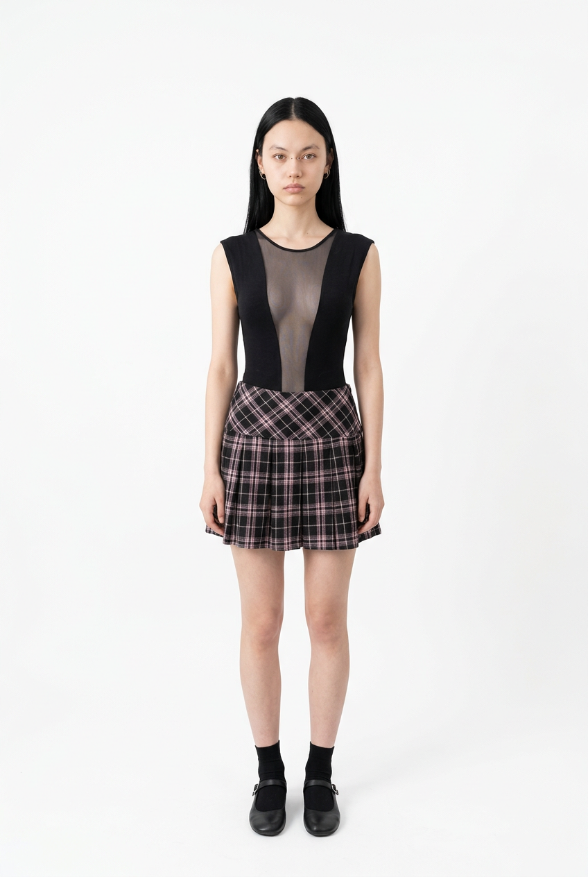 Pink Plaid Tennis Skirt